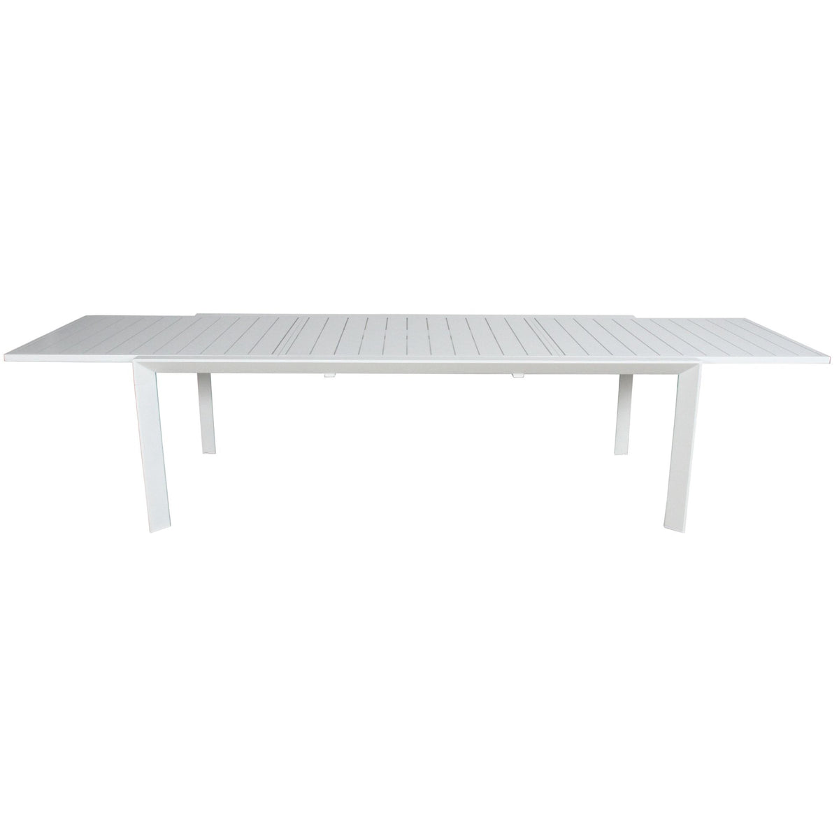 Iberia 230-345cm Outdoor Extensible Dining Table White 
