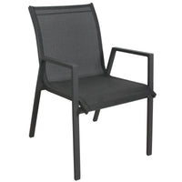 Iberia 7pc Outdoor Dining Table Chair Set Charcoal 