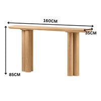 Imogen 160cm Console Hallway Entrance Table Natural