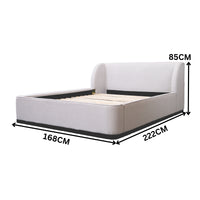 Jamar Fabric Bed Frame Grey Queen