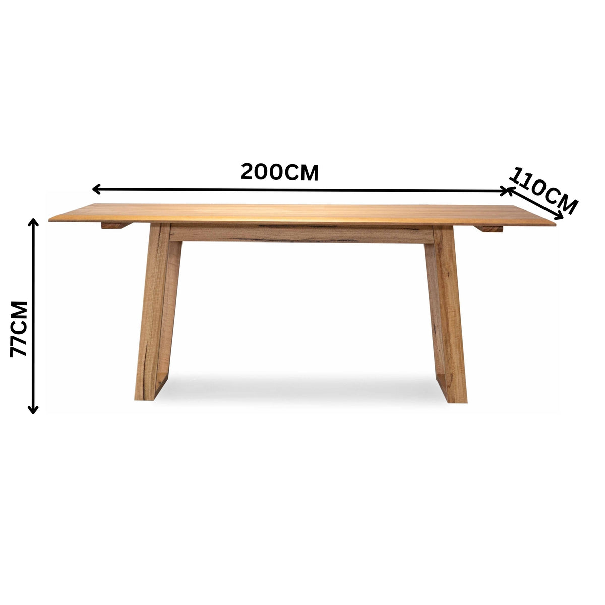 Japandi 200cm Dining Table Natural Oak