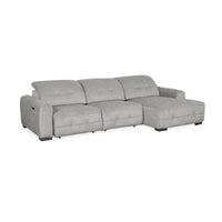 Jarden 2 Seater Sofa Electric Sectional Bed RHF Chaise Ash Grey