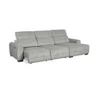 Jarden 2 Seater Sofa Electric Sectional Bed RHF Chaise Ash Grey