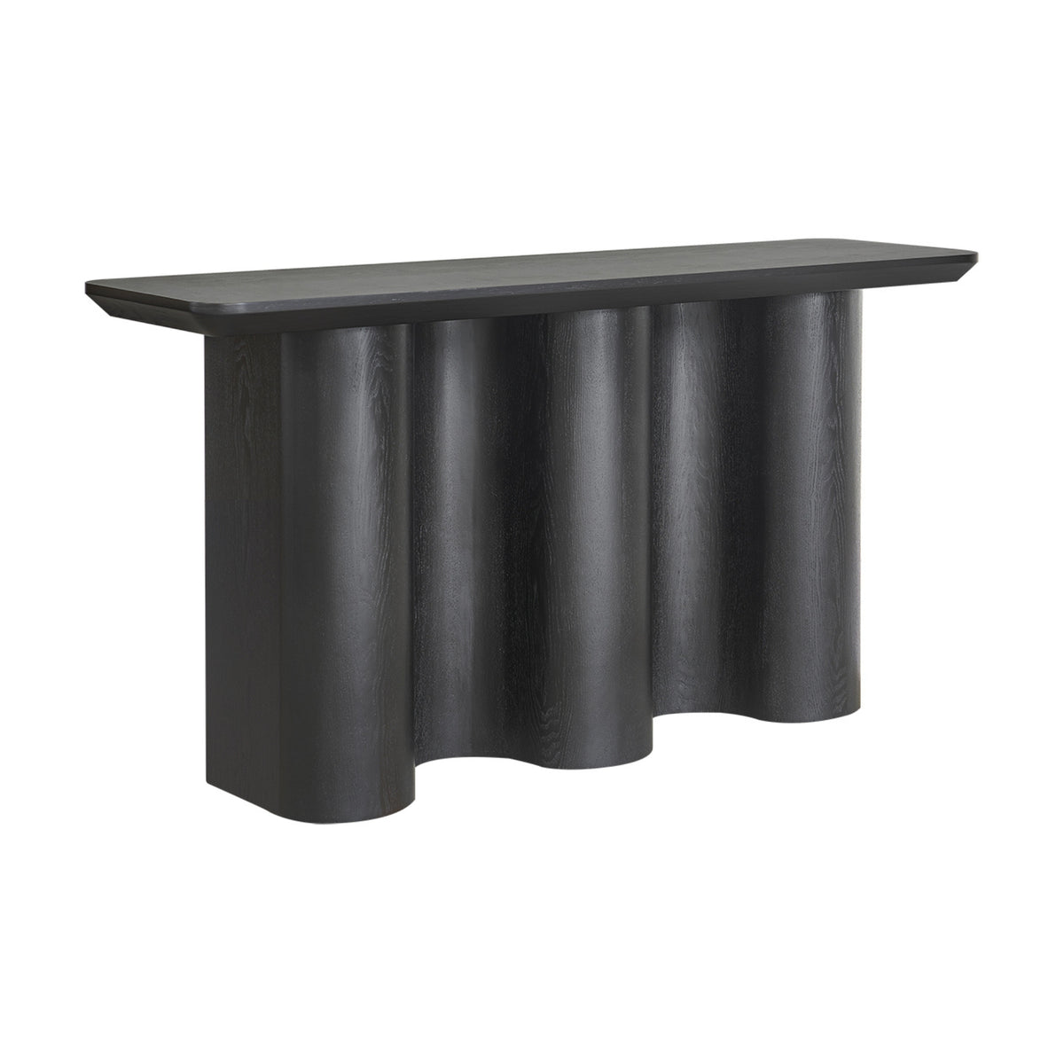 Jaya Wave 150cm Console Hallway Entrance Table Black