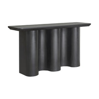 Jaya Wave 150cm Console Hallway Entrance Table Black