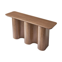 Jaya Wave 150cm Console Hallway Entrance Table Walnut