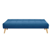 Jovie 3 Seater Fabric Sofa Bed Blue