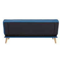 Jovie 3 Seater Fabric Sofa Bed Blue