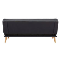 Jovie 3 Seater Fabric Sofa Bed Dark Grey
