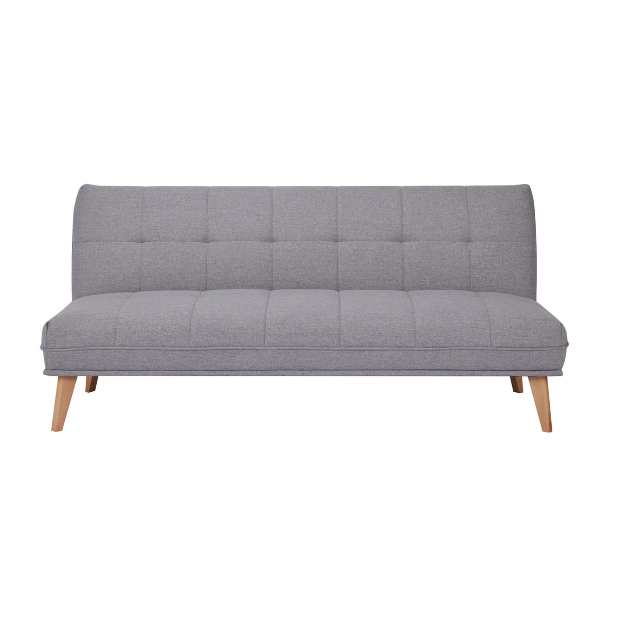 Jovie 3 Seater Fabric Sofa Bed Light Grey