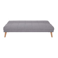 Jovie 3 Seater Fabric Sofa Bed Light Grey
