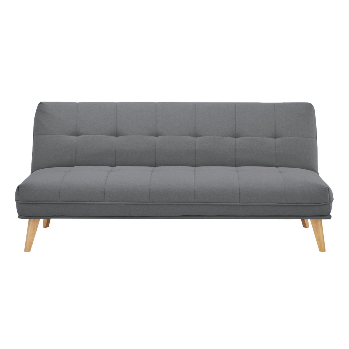 Jovie 3 Seater Fabric Sofa Bed Mid Grey