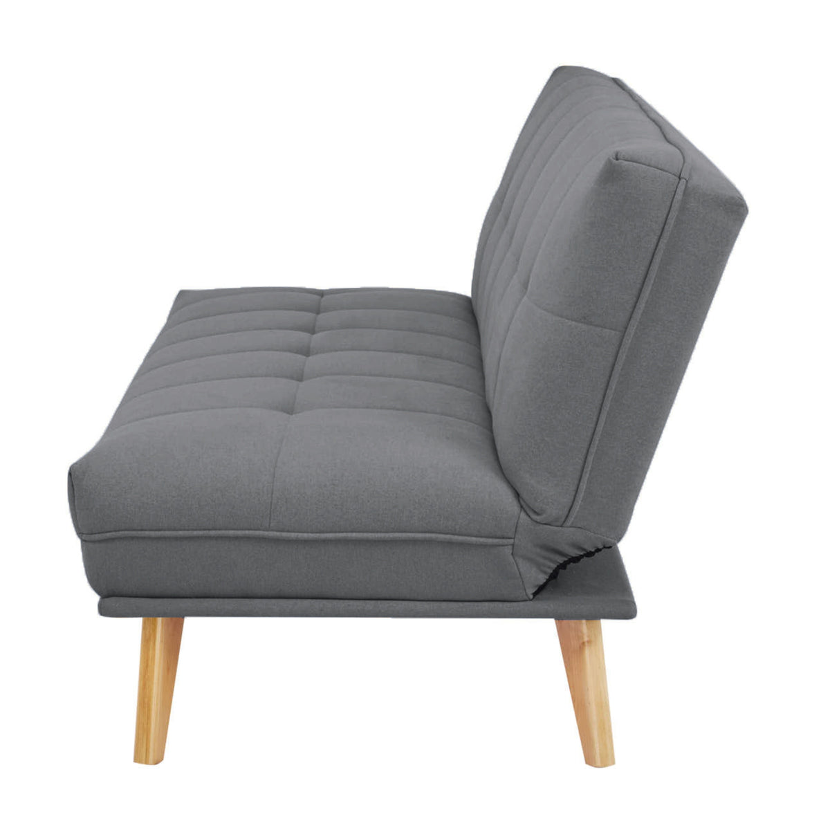 Jovie 3 Seater Fabric Sofa Bed Mid Grey