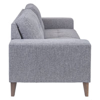 Juliet 2 + 3 Seater Sofa Set Soft Fabric Uplholstered Lounge Couch Grey
