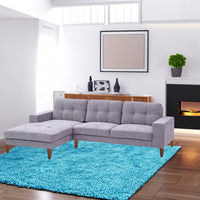 Juliet Fabric Chaise Sofa Left