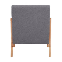 Kamden Pine Wood Armchair Charcoal Grey