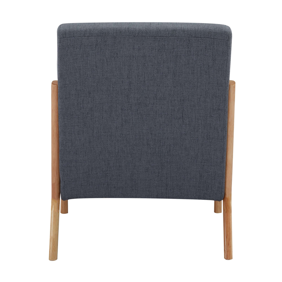 Kamden Pine Wood Armchair Charcoal