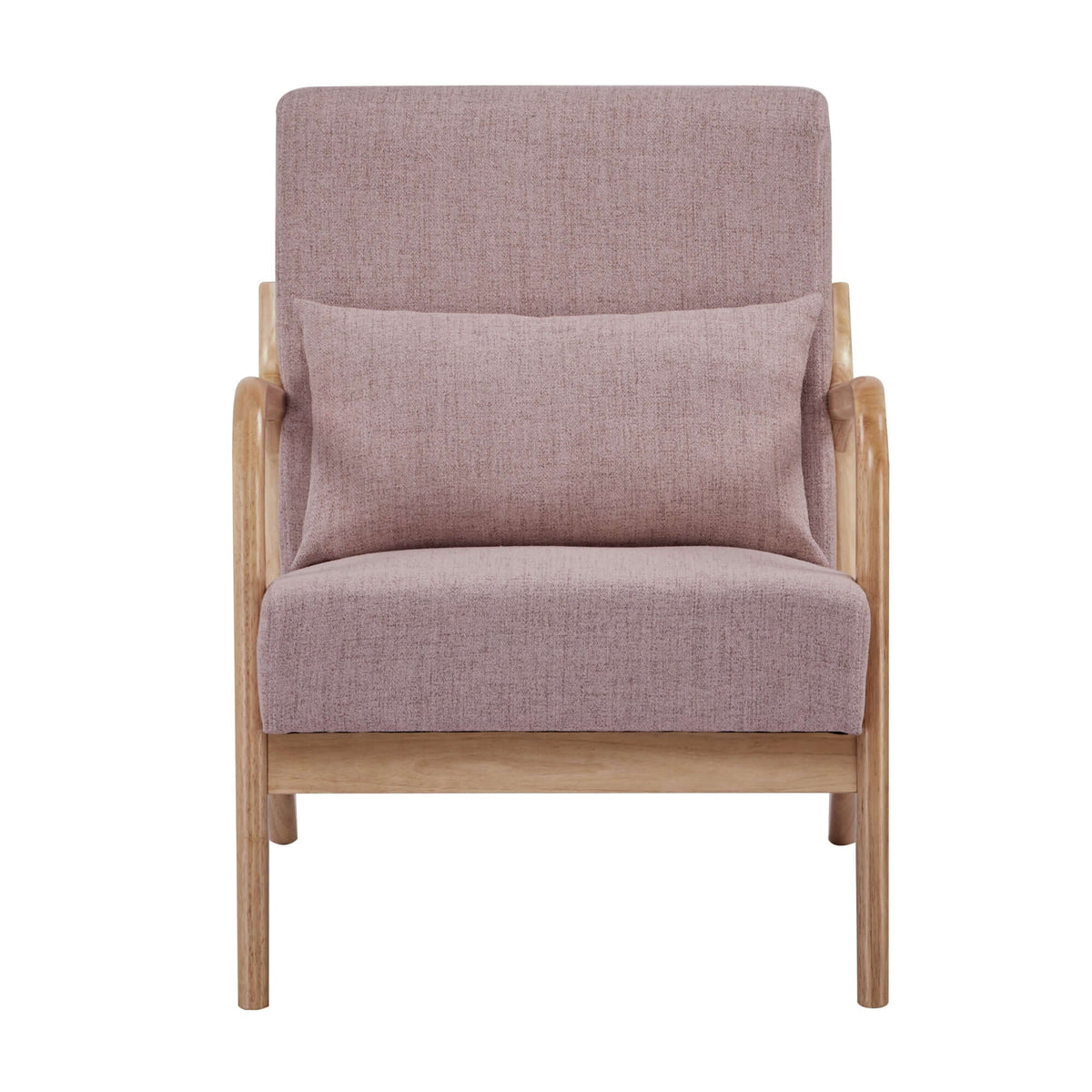 Kamden Pine Wood Armchair Pink