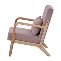 Kamden Pine Wood Armchair Pink