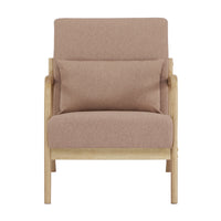 Kamden Pine Wood Armchair Light Pink