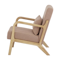 Kamden Pine Wood Armchair Light Pink