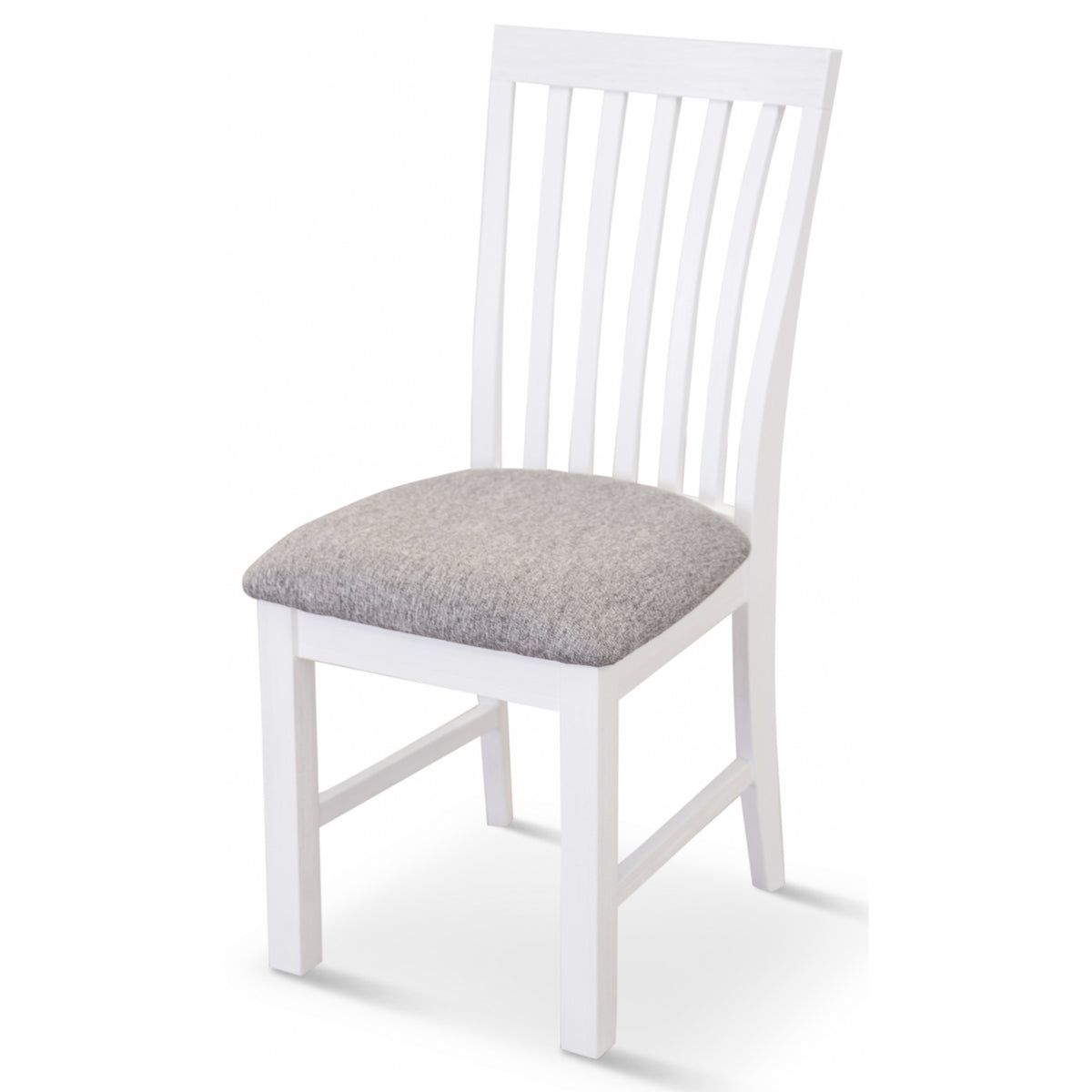 Laelia Dining Chair Set of 2 Solid Acacia Timber Wood Coastal Furniture - White