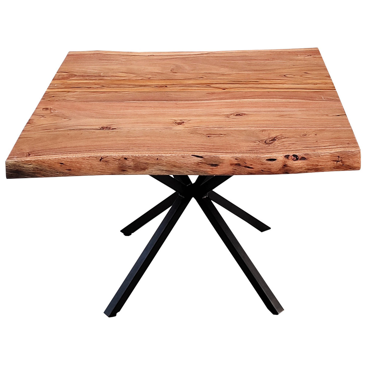 Lantana Lamp Table 70cm Sofa End Tables Live Edge Solid Acacia Wood - Natural