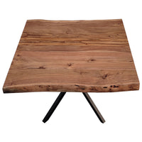 Lantana Lamp Table 70cm Sofa End Tables Live Edge Solid Acacia Wood - Natural