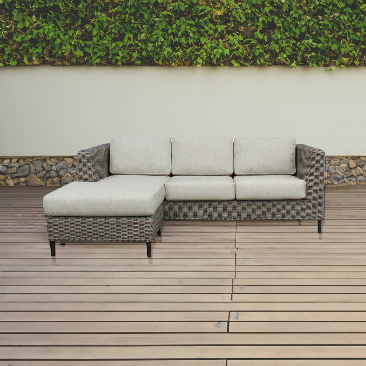 Lara Outdoor Sofa 3 Seater with Reversible Chaise