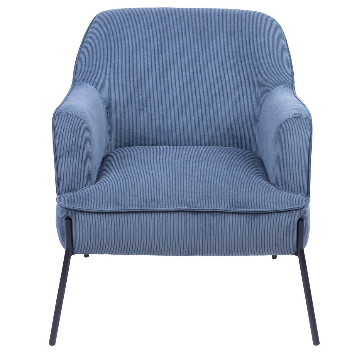 Leah Fabric Armchair Accent Chair Blue
