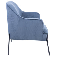 Leah Fabric Armchair Accent Chair Blue
