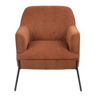 Leah Fabric Armchair Accent Chair Brown