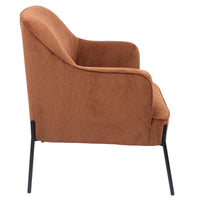 Leah Fabric Armchair Accent Chair Brown 