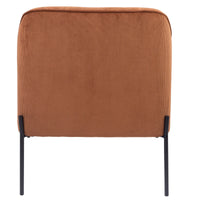 Leah Fabric Armchair Accent Chair Brown
