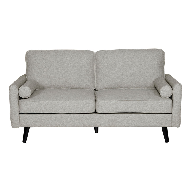 Lexi Fabric Sofa Couch 2.5 Seater Light Grey