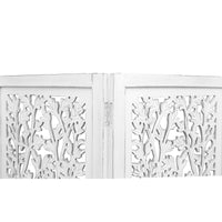 Life Dig 4 Panel Room Divider Screen Privacy Shoji Timber Wood Stand - White