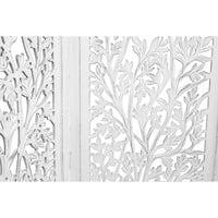 Life Dig 4 Panel Room Divider Screen Privacy Shoji Timber Wood Stand - White