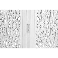 Life Dig 4 Panel Room Divider Screen Privacy Shoji Timber Wood Stand - White
