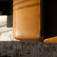 Lorenzo Leather Sofa 2 Seater Tan