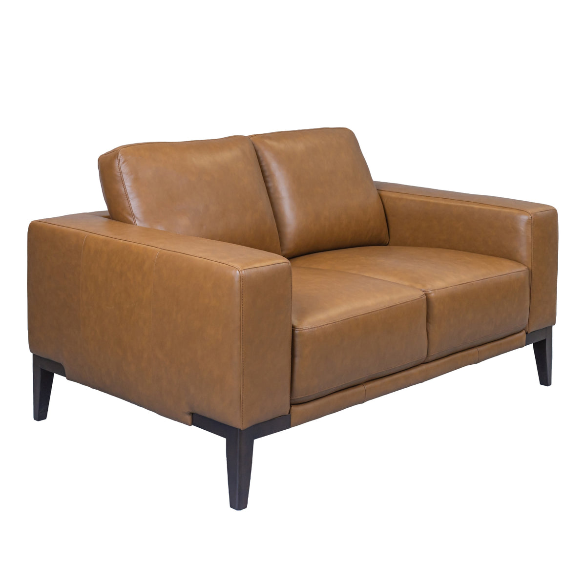 Lorenzo Leather Sofa 2 Seater Tan