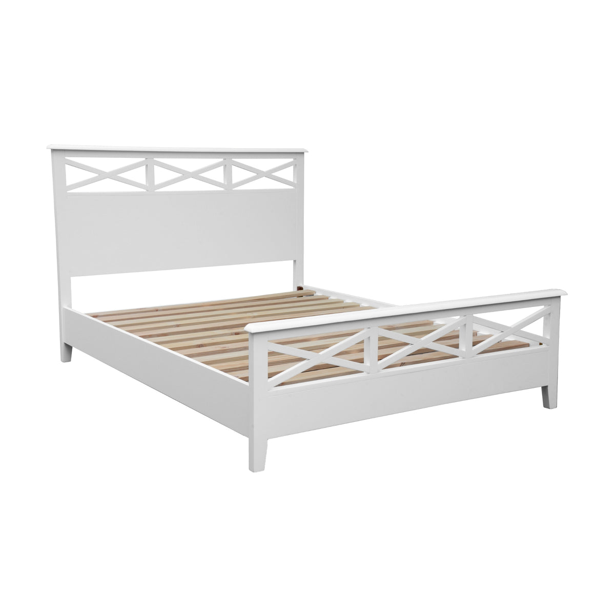 Maison Hampton Double Bed Frame White