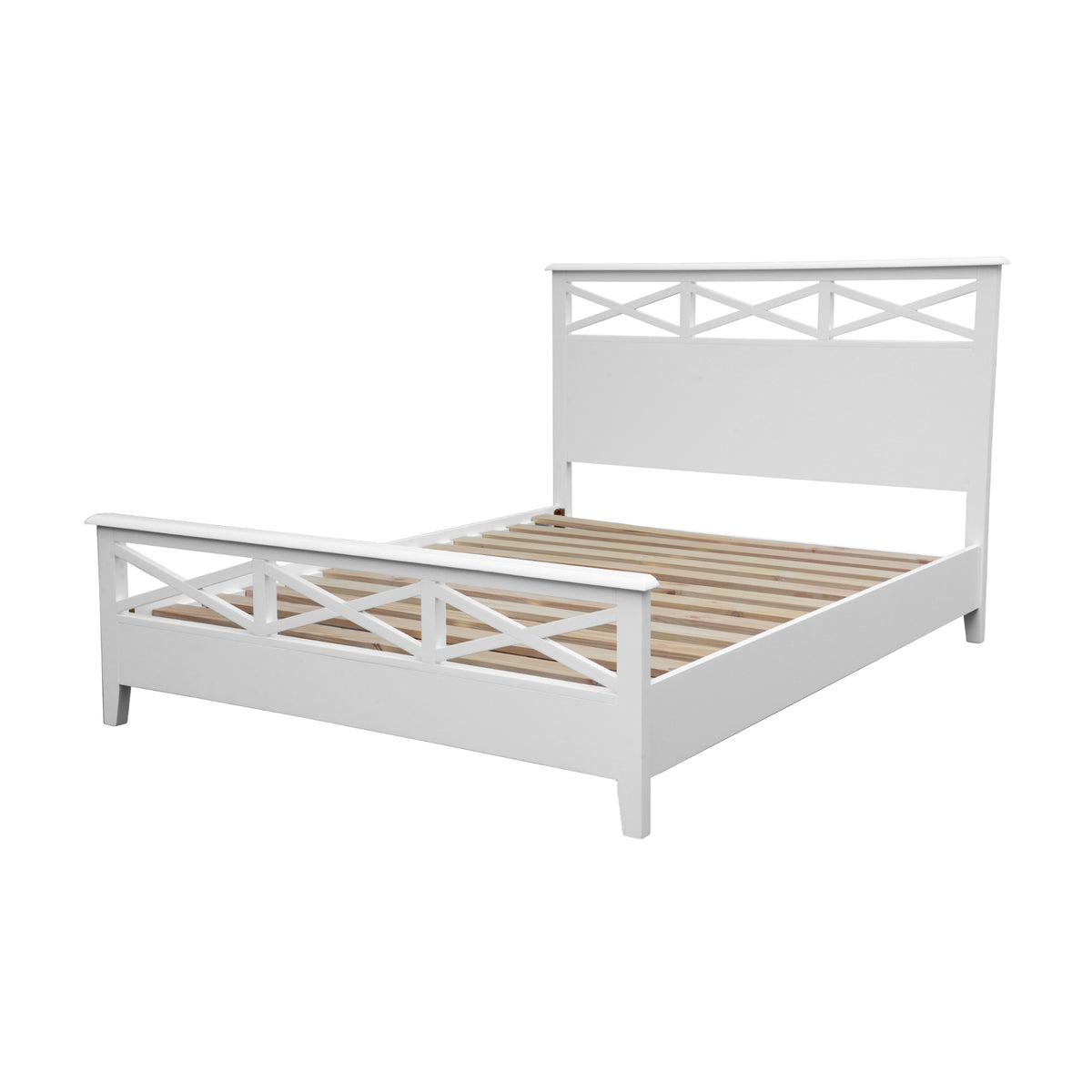 Maison Hampton King Bed Frame White
