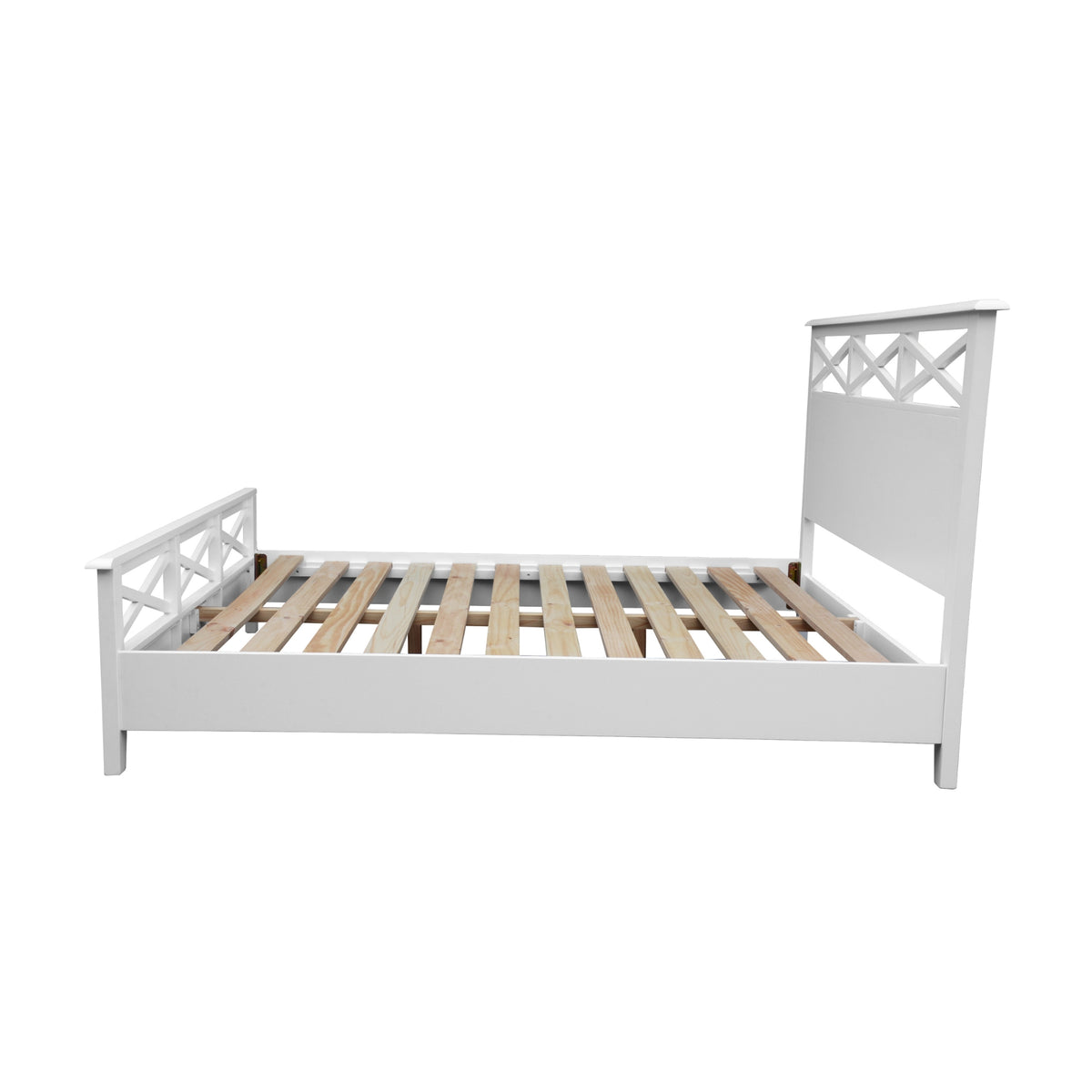 Maison Hampton King Bed Frame White