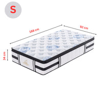 Majestic Rest 7 Zones Luxury Premium Firm Mattress Single