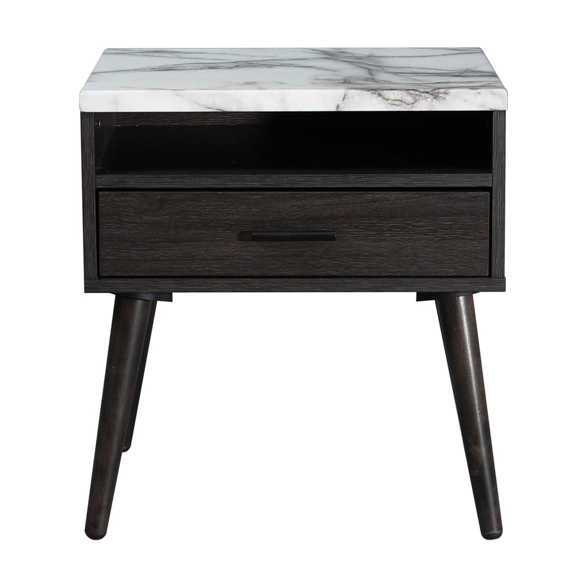 Marcello Bedside Table Nightstand Side End Bedroom Storage Cabinet Dark Brown