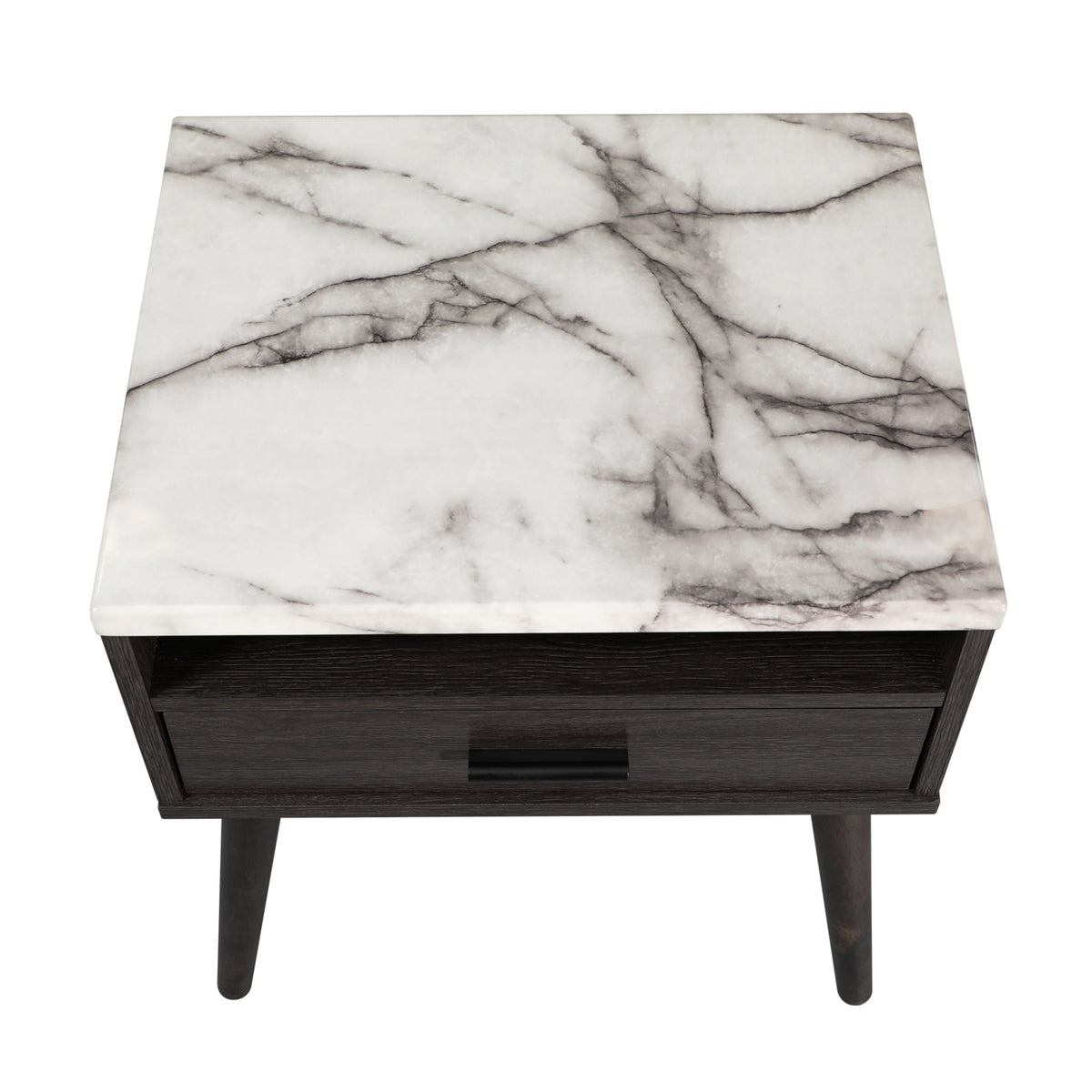 Marcello Bedside Table Nightstand Side End Bedroom Storage Cabinet Dark Brown