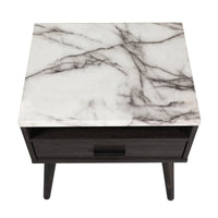 Marcello Bedside Table Nightstand Side End Bedroom Storage Cabinet Dark Brown