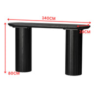 Marty 140cm Console Hallway Entrance Table Black