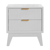 Matilda Bedside Table White