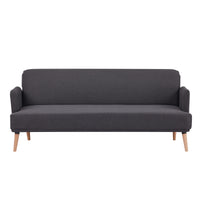 Merlin 3 Seater Sofa Bed Charcoal